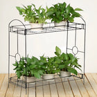 2-Tier Metal Plant Stand – Indoor & Outdoor Flower Pot