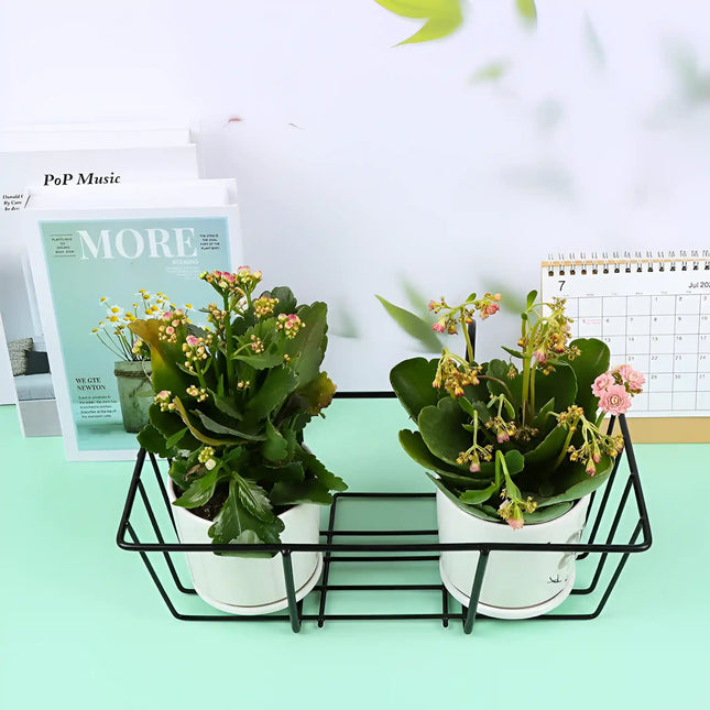 DECORME Iron Hanging Flower Box Holder – Railing Planter Pot Bracket