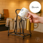 Decorme Cast Iron Glass Stand – 6-Cup Rectangle Tumbler