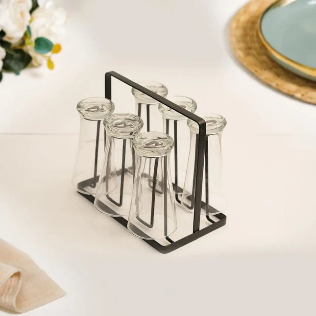 Decorme Iron Cup Drying Rack – 6-Cup Drainer