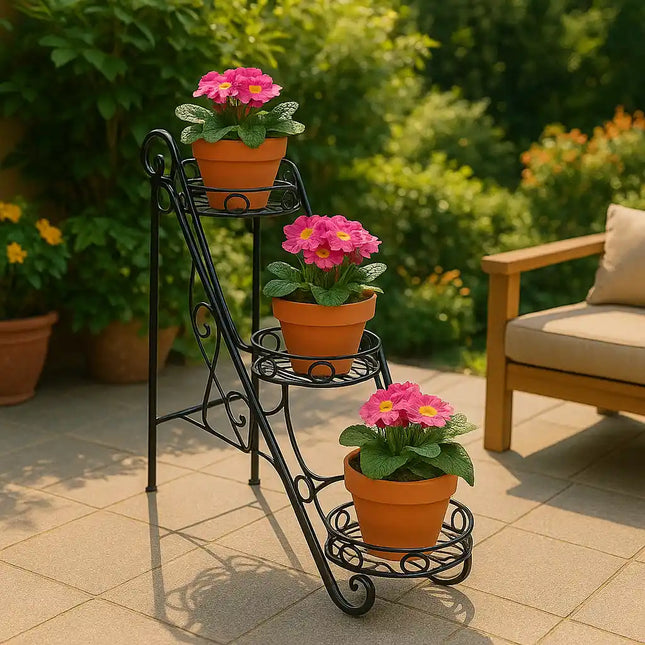 3-Step Metal Plant Stand