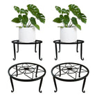 Metal Plant Stand – Heavy-Duty Iron Pot Shelf for Indoor & Outdoor set of 4