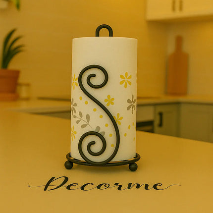 Double S Wrought Iron Tissue Roll Holder – Elegant