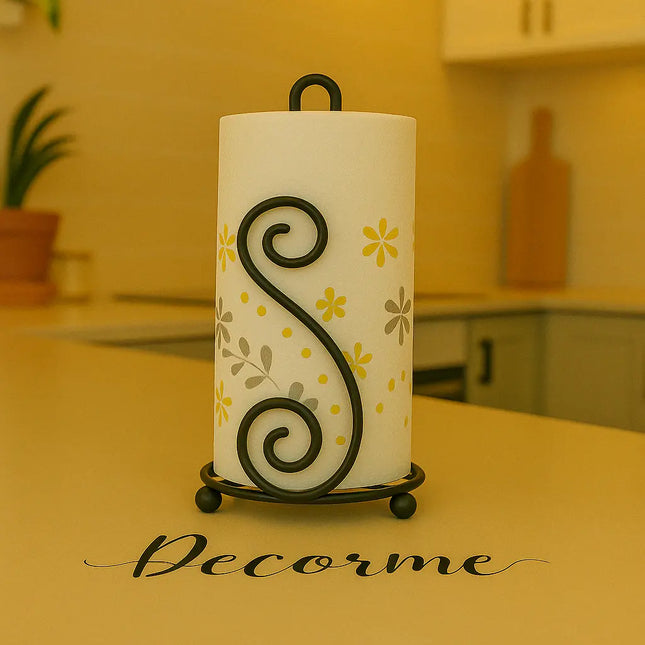 Double S Wrought Iron Tissue Roll Holder – Elegant
