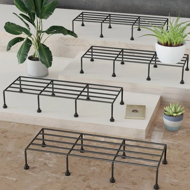 Rectangular Rust-Proof Metal Plant Stand