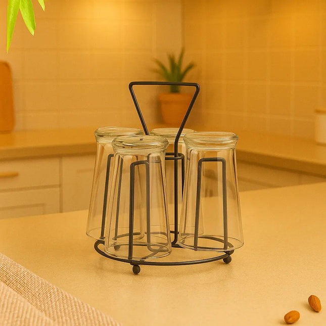 Decorme Iron Glass Holder – Tabletop Tumbler Stand