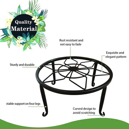 Metal Plant Stand – Heavy-Duty Iron Pot Shelf for Indoor & Outdoor