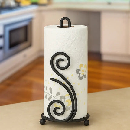 Double S Wrought Iron Tissue Roll Holder – Elegant