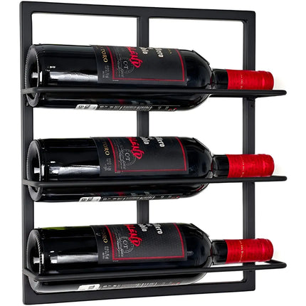Decorme Black Metal Countertop Wine Holder – Sturdy & Elegant