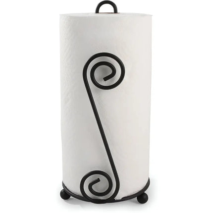 Scroll Design Metal Paper Towel Holder