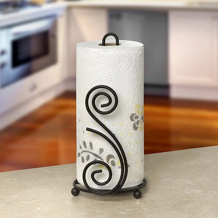 Double S Wrought Iron Tissue Roll Holder – Elegant
