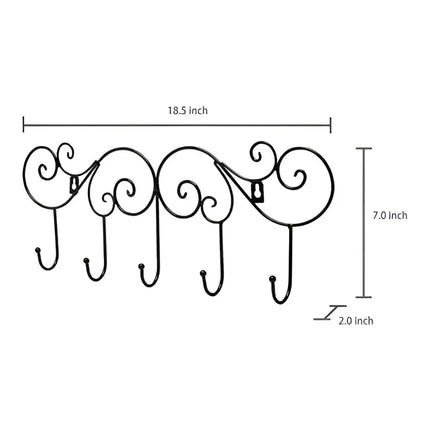 Heavy Duty Wall Mounted Door Hook Organizer