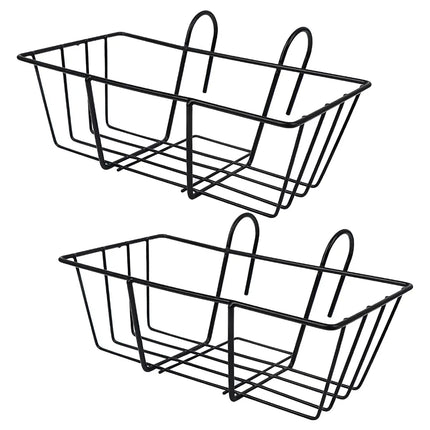 DECORME Iron Hanging Flower Box Holder – Railing Planter Pot Bracket