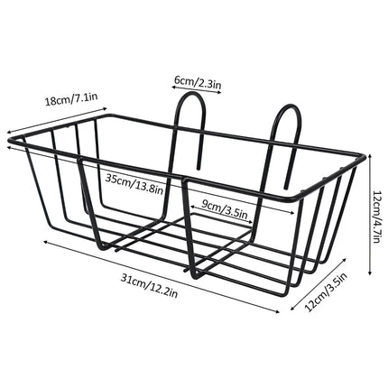 DECORME Iron Hanging Flower Box Holder – Railing Planter Pot Bracket