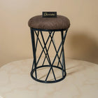 Modern Crisscross Iron Stool Seat