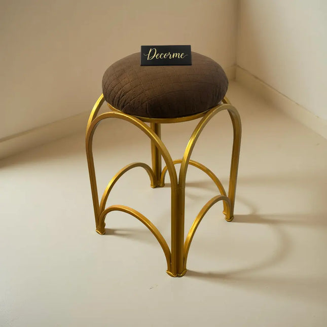Golden Arch Design Vanity Stool