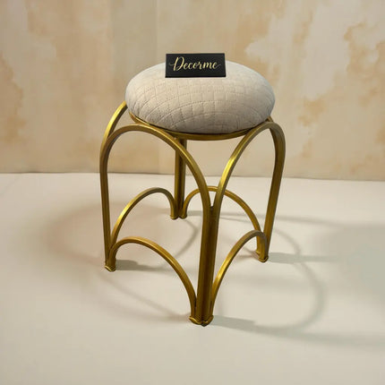Golden Arch Design Vanity Stool