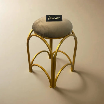 Golden Arch Design Vanity Stool