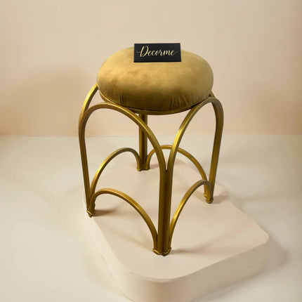Golden Arch Design Vanity Stool