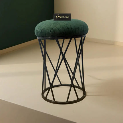Modern Crisscross Iron Stool Seat
