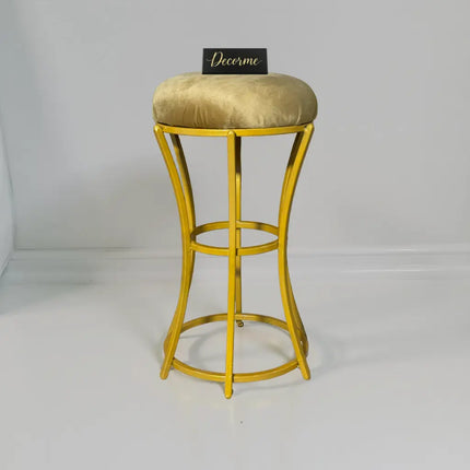 Golden Classic Curved Frame Vanity Stool