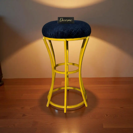 Golden Classic Curved Frame Vanity Stool