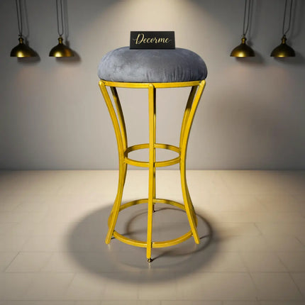 Golden Classic Curved Frame Vanity Stool