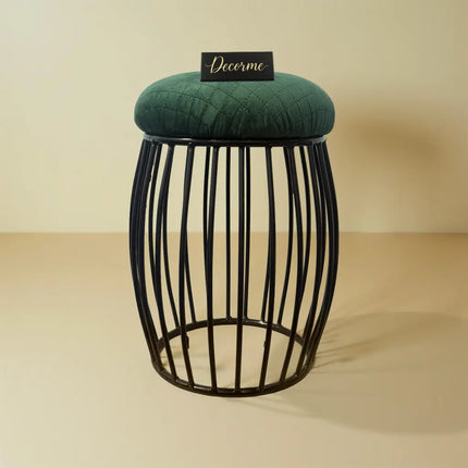 Contemporary Vertical Rod Iron Stool