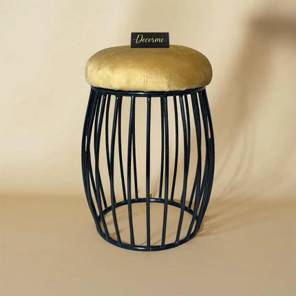 Contemporary Vertical Rod Iron Stool