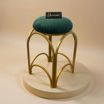 Golden Arch Design Vanity Stool