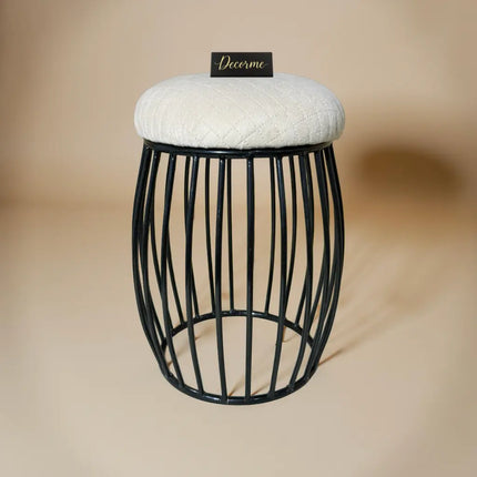 Contemporary Vertical Rod Iron Stool