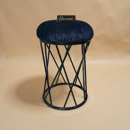 Modern Crisscross Iron Stool Seat