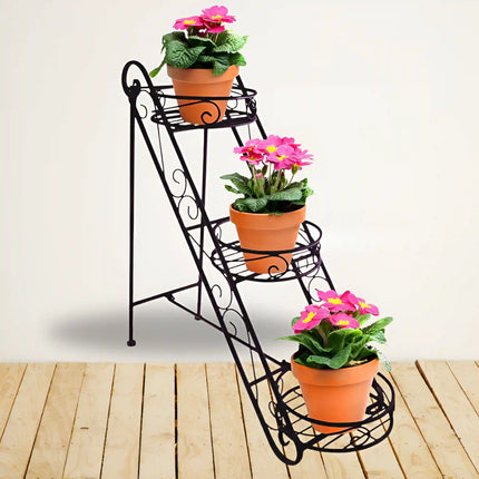 3-Step Metal Plant Stand