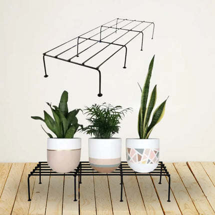 Rectangular Rust-Proof Metal Plant Stand